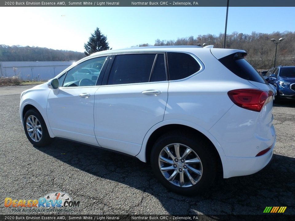 2020 Buick Envision Essence AWD Summit White / Light Neutral Photo #8