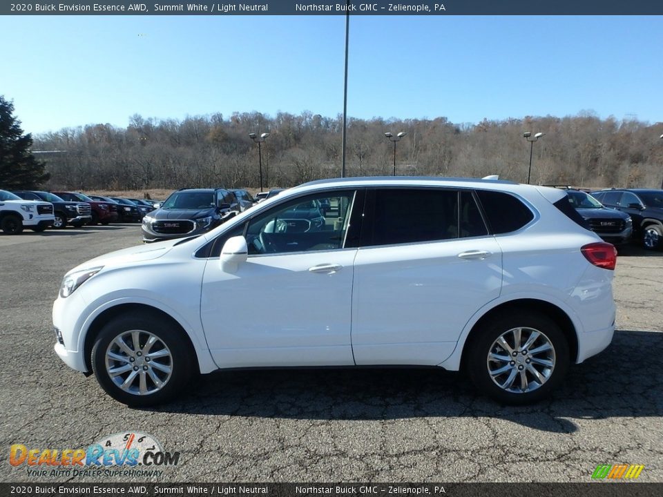 2020 Buick Envision Essence AWD Summit White / Light Neutral Photo #9