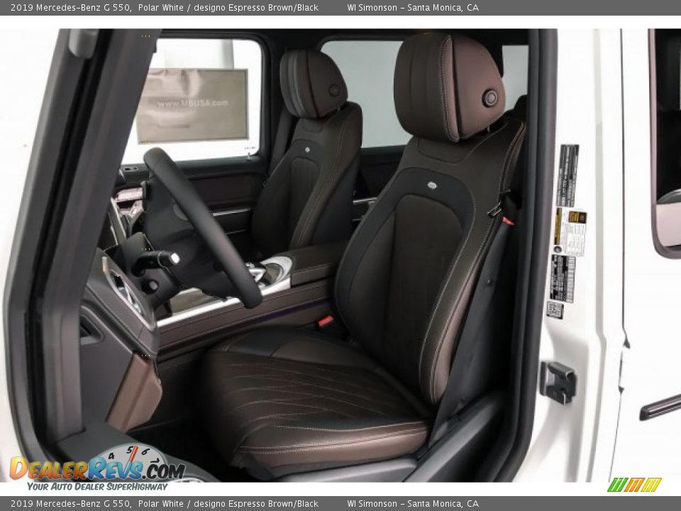 designo Espresso Brown/Black Interior - 2019 Mercedes-Benz G 550 Photo #15