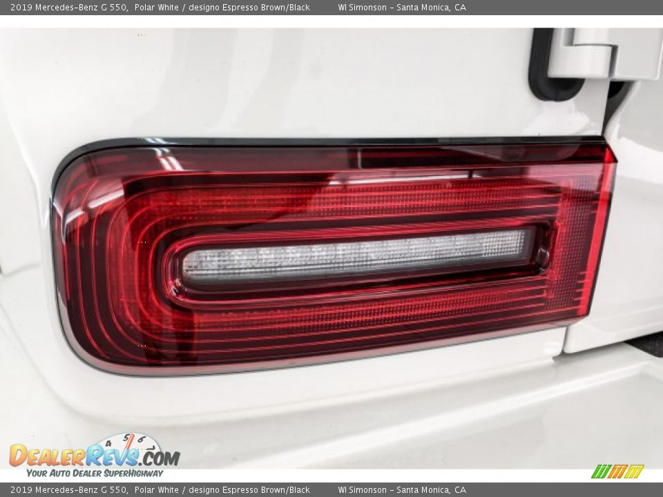 2019 Mercedes-Benz G 550 Polar White / designo Espresso Brown/Black Photo #27