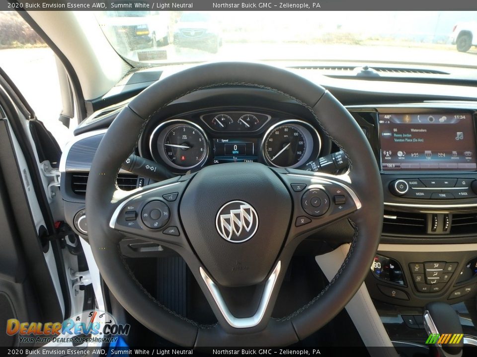2020 Buick Envision Essence AWD Summit White / Light Neutral Photo #18
