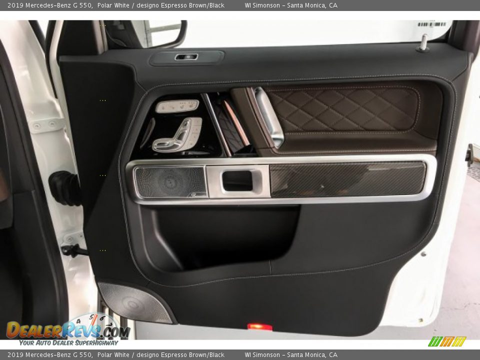2019 Mercedes-Benz G 550 Polar White / designo Espresso Brown/Black Photo #31