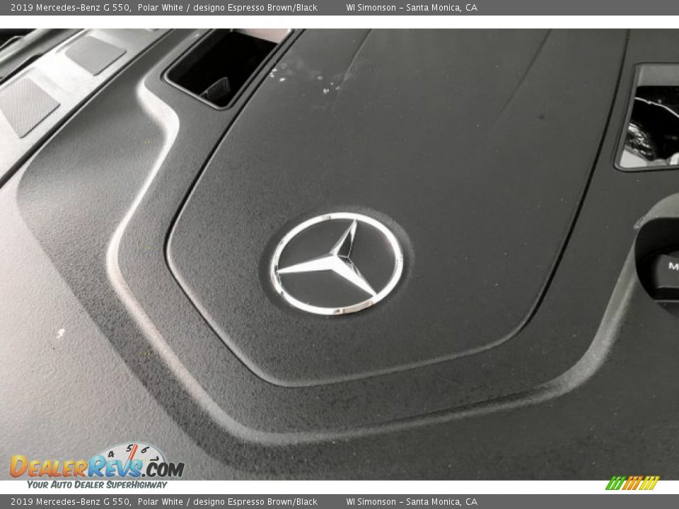 2019 Mercedes-Benz G 550 Polar White / designo Espresso Brown/Black Photo #32