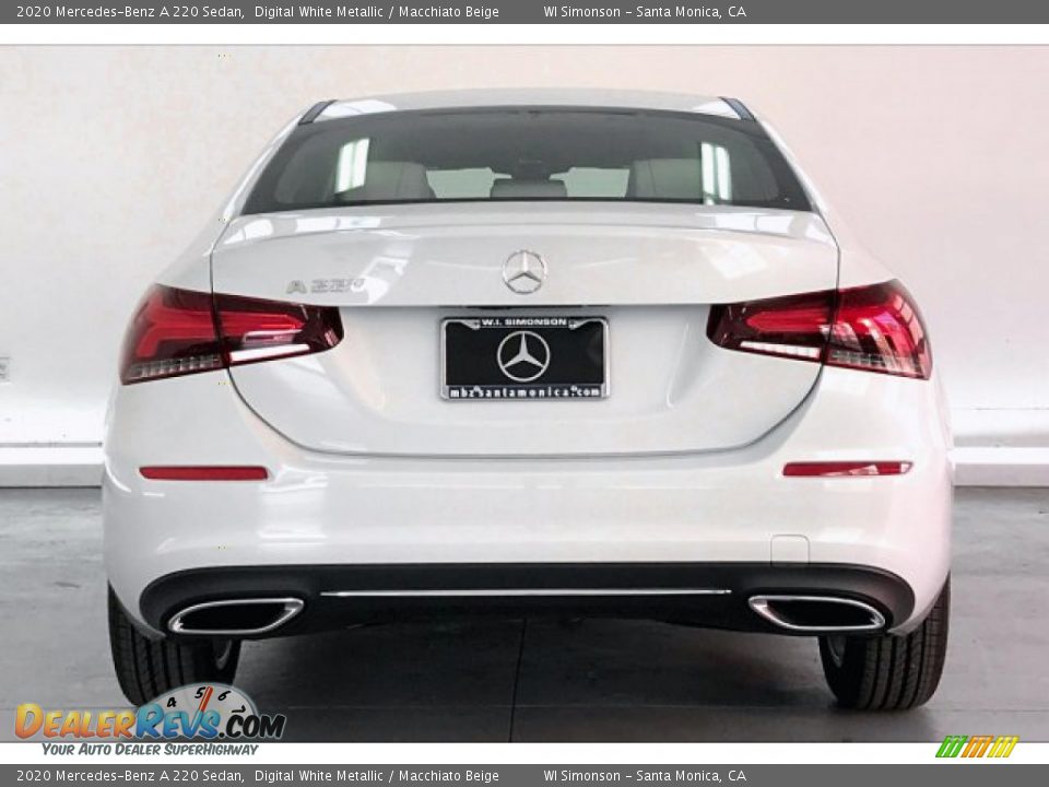 2020 Mercedes-Benz A 220 Sedan Digital White Metallic / Macchiato Beige Photo #3