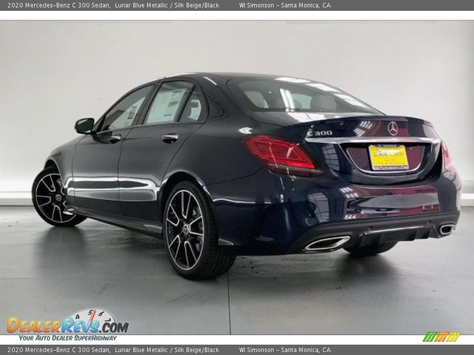 2020 Mercedes-Benz C 300 Sedan Lunar Blue Metallic / Silk Beige/Black Photo #2