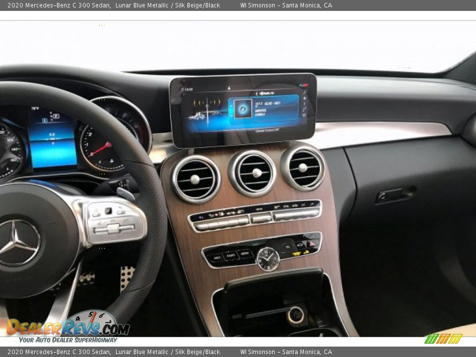 2020 Mercedes-Benz C 300 Sedan Lunar Blue Metallic / Silk Beige/Black Photo #6