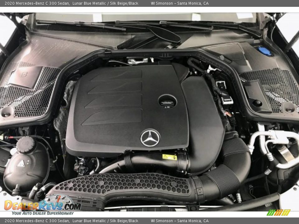 2020 Mercedes-Benz C 300 Sedan Lunar Blue Metallic / Silk Beige/Black Photo #8