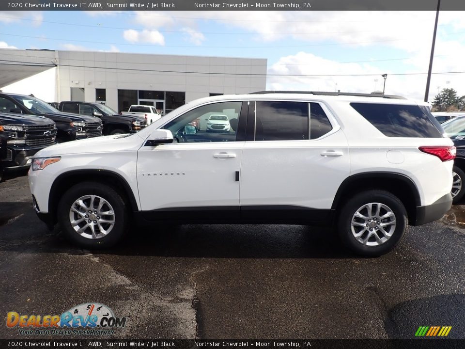 2020 Chevrolet Traverse LT AWD Summit White / Jet Black Photo #2