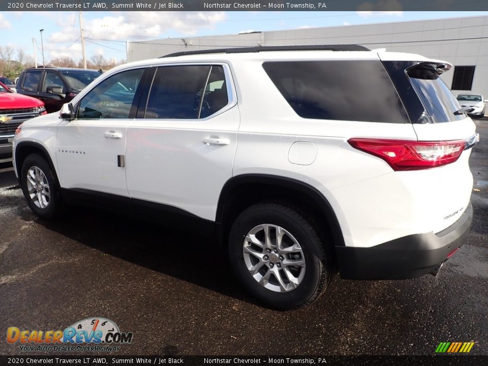 2020 Chevrolet Traverse LT AWD Summit White / Jet Black Photo #3