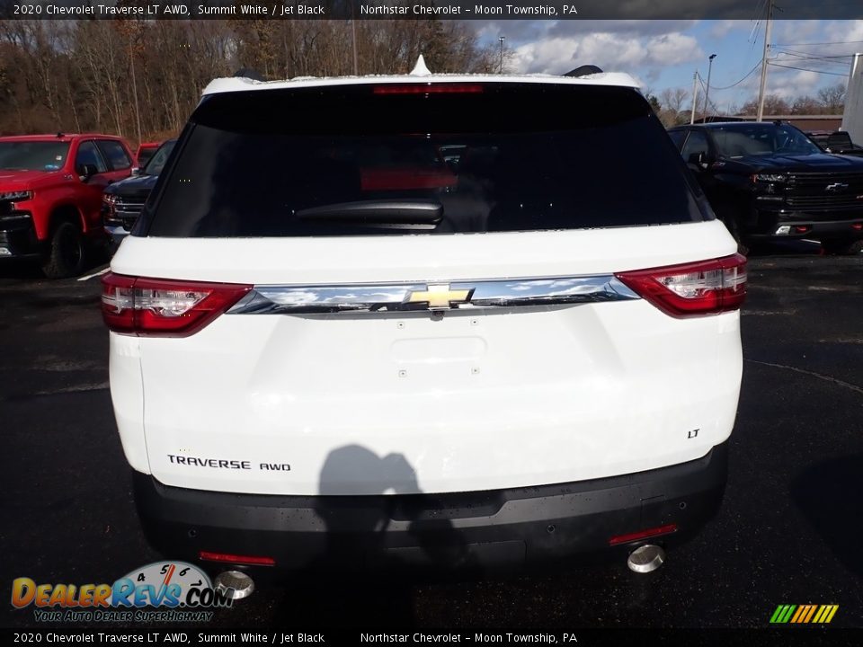 2020 Chevrolet Traverse LT AWD Summit White / Jet Black Photo #4