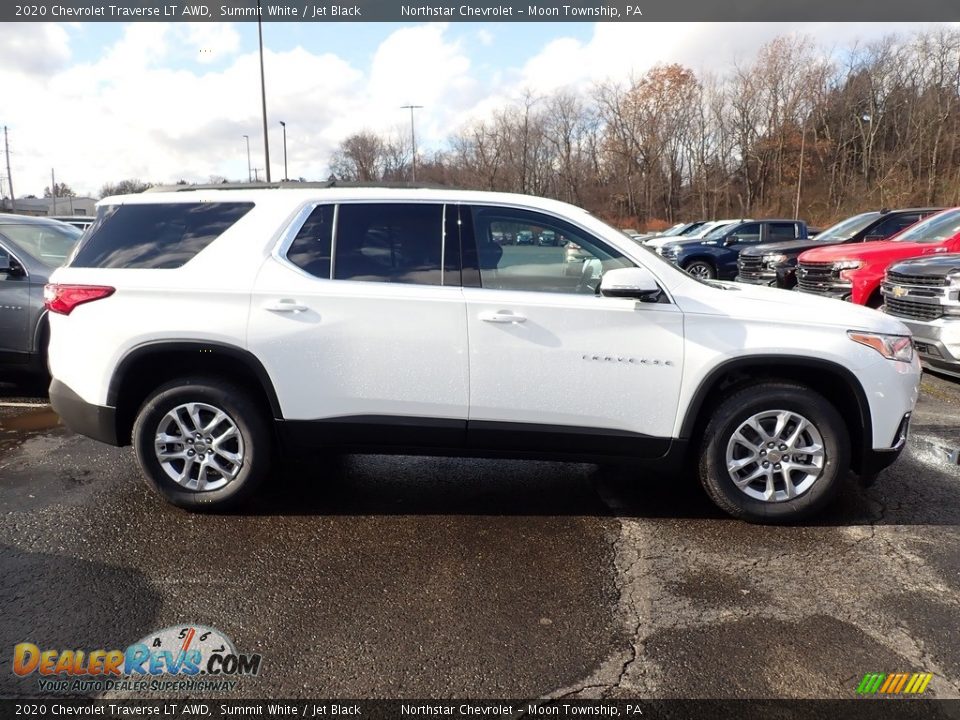 2020 Chevrolet Traverse LT AWD Summit White / Jet Black Photo #6