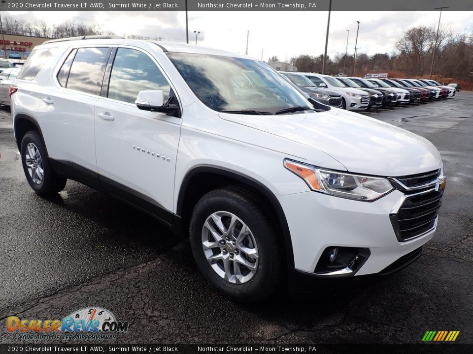 2020 Chevrolet Traverse LT AWD Summit White / Jet Black Photo #7