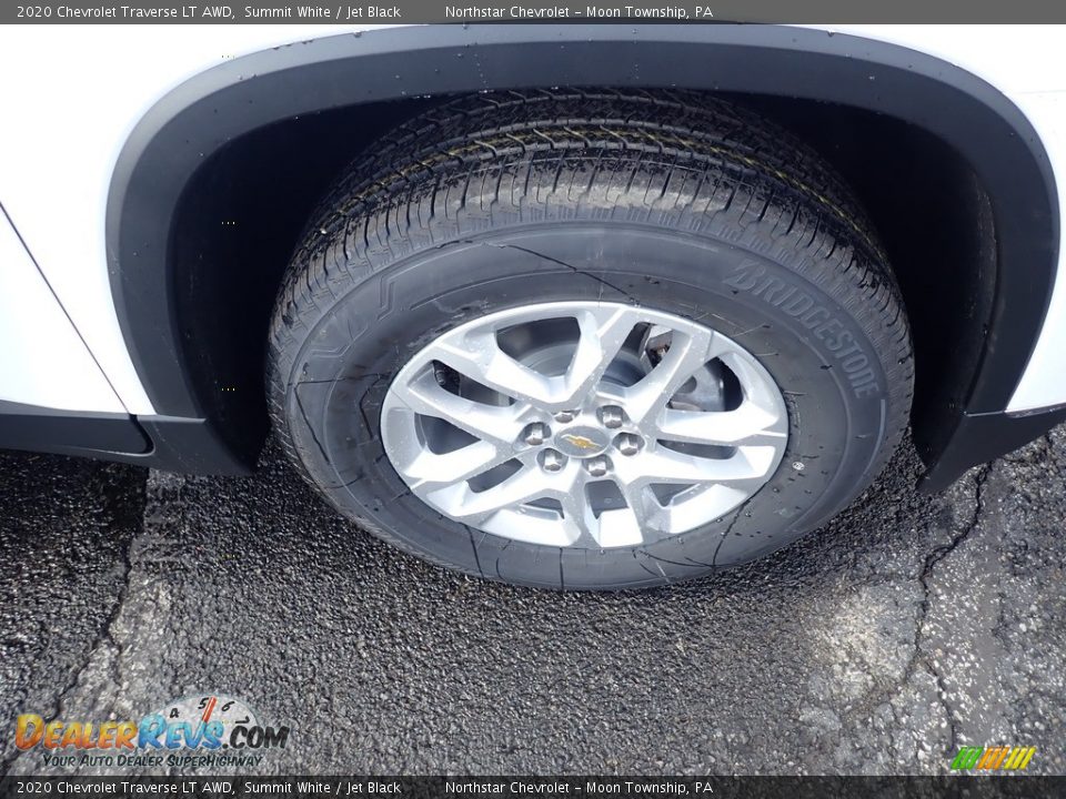 2020 Chevrolet Traverse LT AWD Summit White / Jet Black Photo #9
