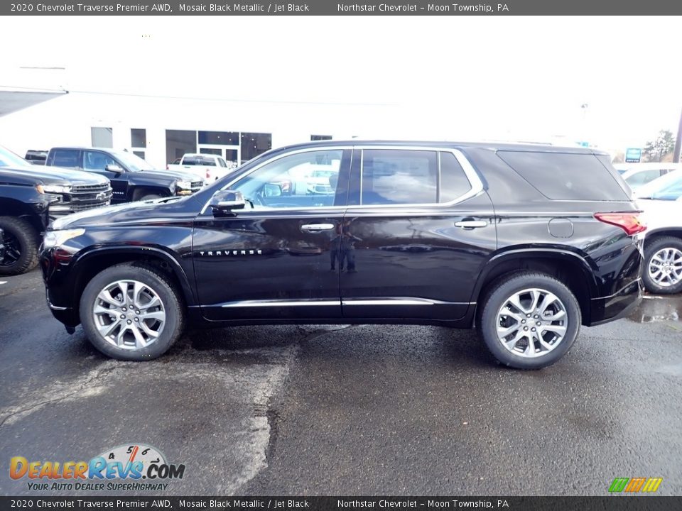 2020 Chevrolet Traverse Premier AWD Mosaic Black Metallic / Jet Black Photo #2