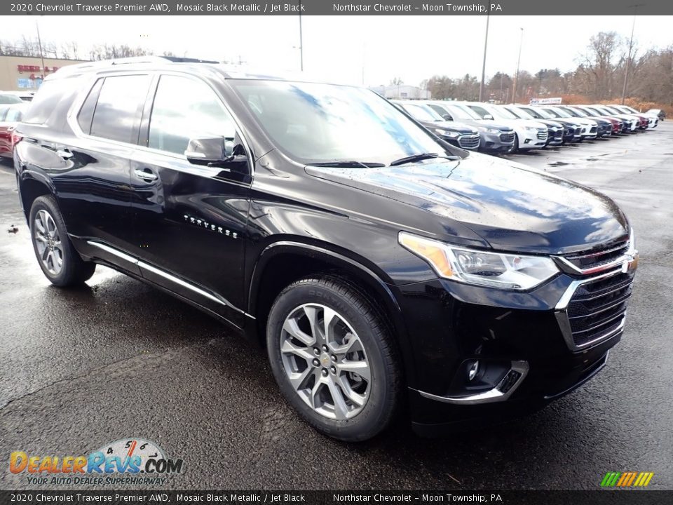 2020 Chevrolet Traverse Premier AWD Mosaic Black Metallic / Jet Black Photo #7