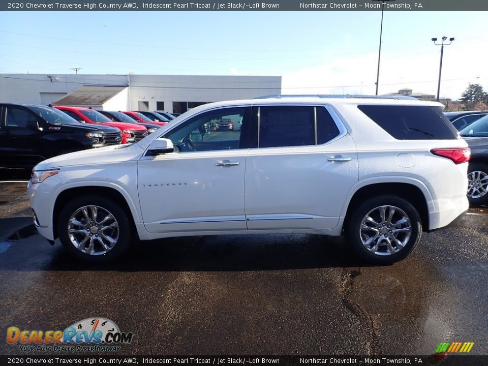 2020 Chevrolet Traverse High Country AWD Iridescent Pearl Tricoat / Jet Black/­Loft Brown Photo #2