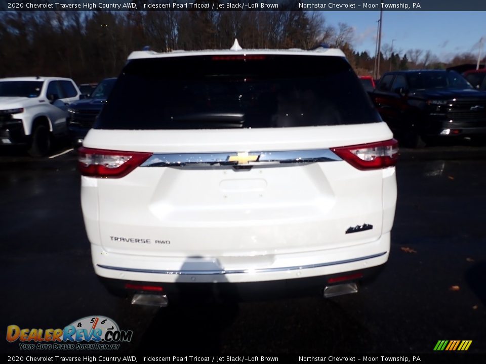 2020 Chevrolet Traverse High Country AWD Iridescent Pearl Tricoat / Jet Black/­Loft Brown Photo #4