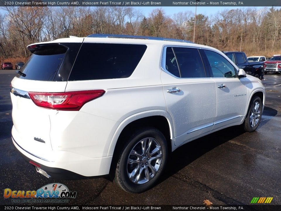 2020 Chevrolet Traverse High Country AWD Iridescent Pearl Tricoat / Jet Black/­Loft Brown Photo #5