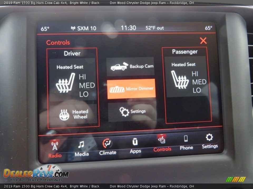 2019 Ram 1500 Big Horn Crew Cab 4x4 Bright White / Black Photo #2