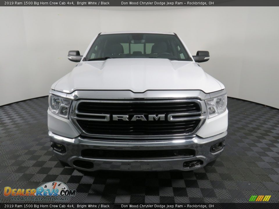 2019 Ram 1500 Big Horn Crew Cab 4x4 Bright White / Black Photo #6