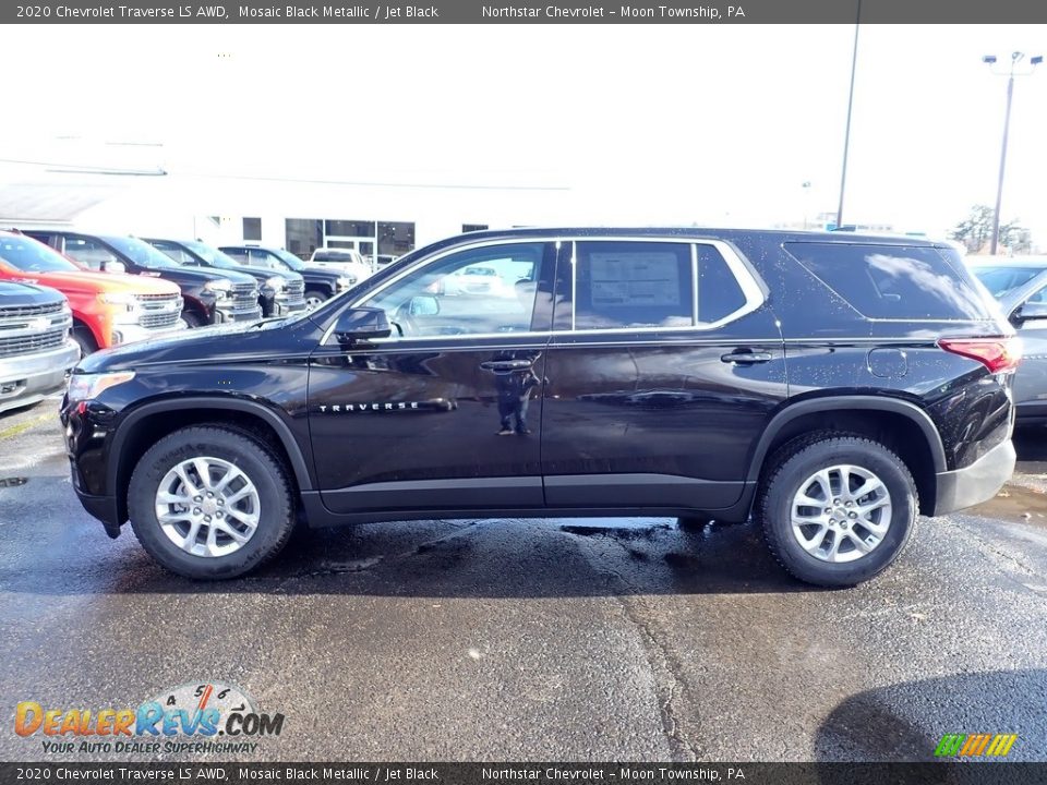 2020 Chevrolet Traverse LS AWD Mosaic Black Metallic / Jet Black Photo #2