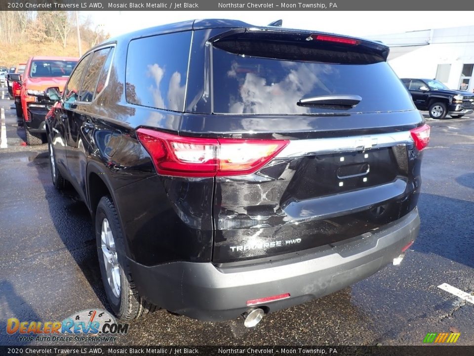 2020 Chevrolet Traverse LS AWD Mosaic Black Metallic / Jet Black Photo #3