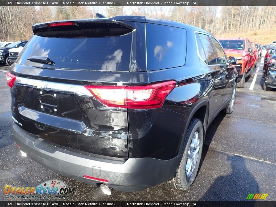 2020 Chevrolet Traverse LS AWD Mosaic Black Metallic / Jet Black Photo #5