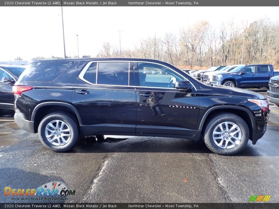 2020 Chevrolet Traverse LS AWD Mosaic Black Metallic / Jet Black Photo #6