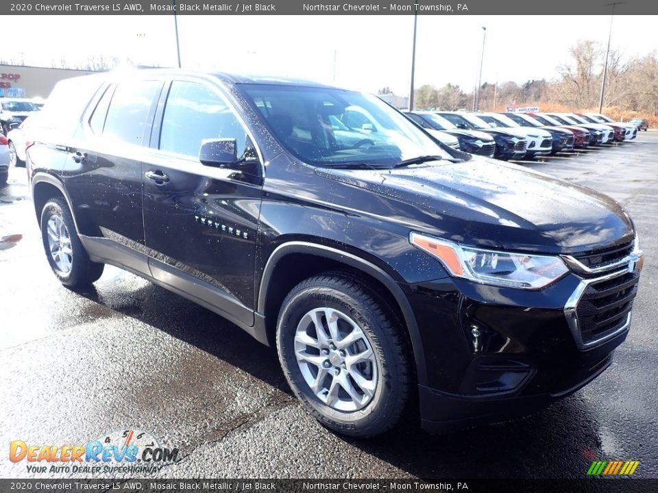 2020 Chevrolet Traverse LS AWD Mosaic Black Metallic / Jet Black Photo #7