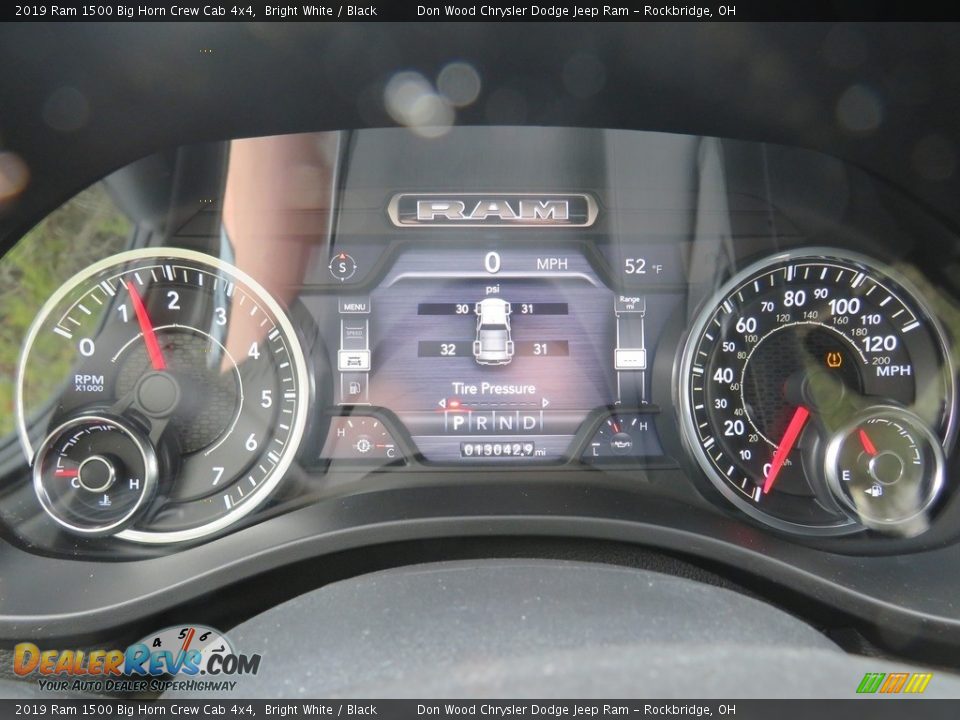 2019 Ram 1500 Big Horn Crew Cab 4x4 Bright White / Black Photo #20