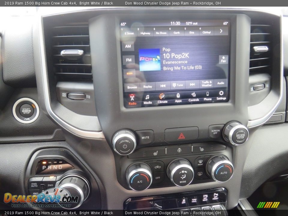 2019 Ram 1500 Big Horn Crew Cab 4x4 Bright White / Black Photo #25