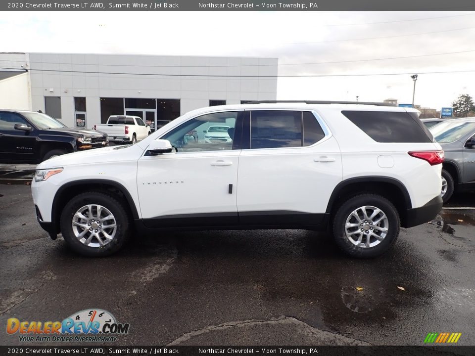 Summit White 2020 Chevrolet Traverse LT AWD Photo #2