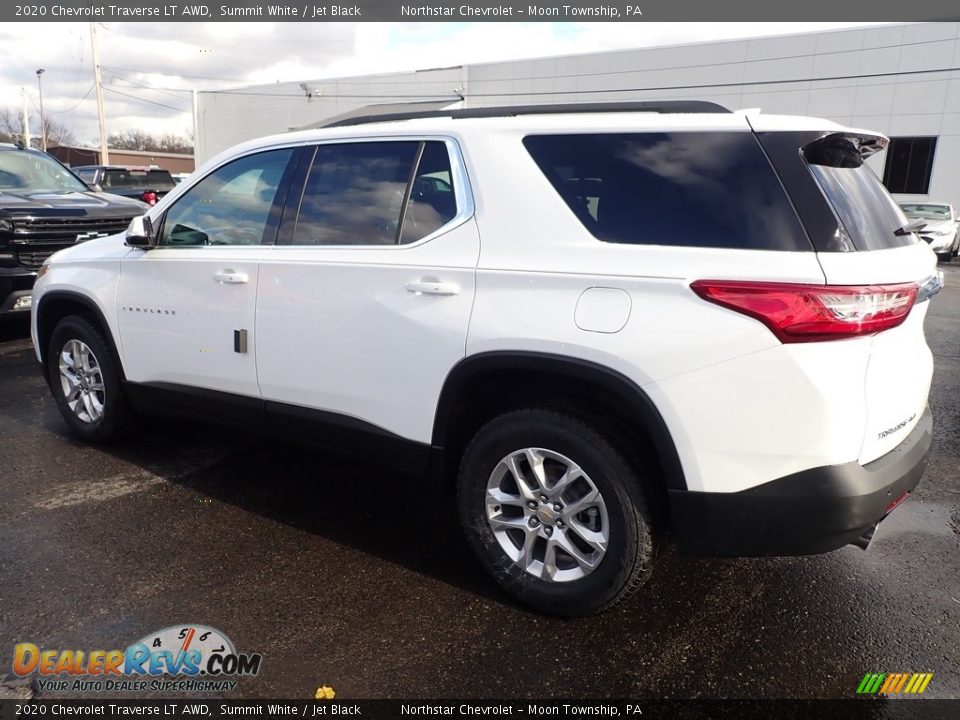 2020 Chevrolet Traverse LT AWD Summit White / Jet Black Photo #3