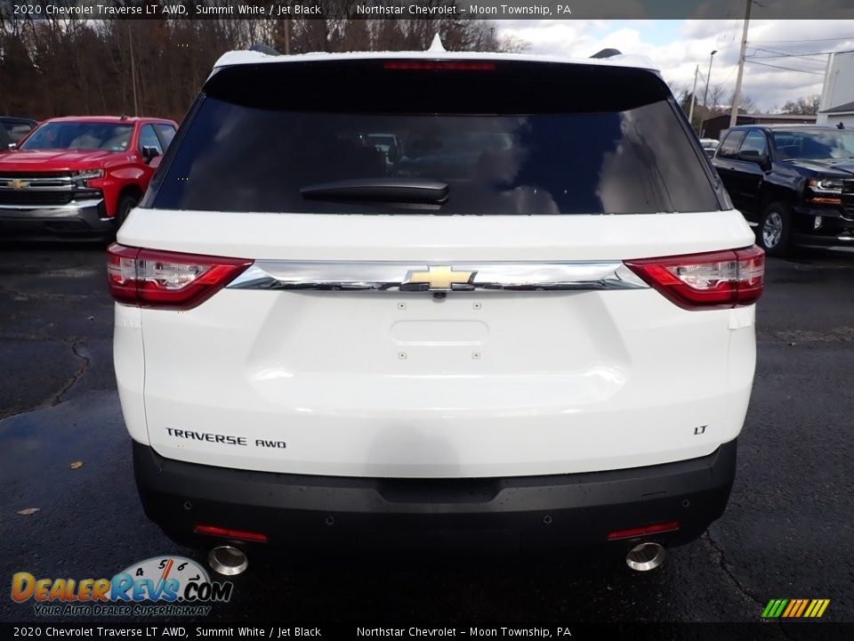 2020 Chevrolet Traverse LT AWD Summit White / Jet Black Photo #4