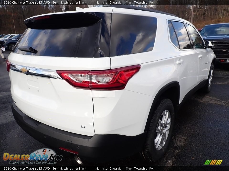 2020 Chevrolet Traverse LT AWD Summit White / Jet Black Photo #5