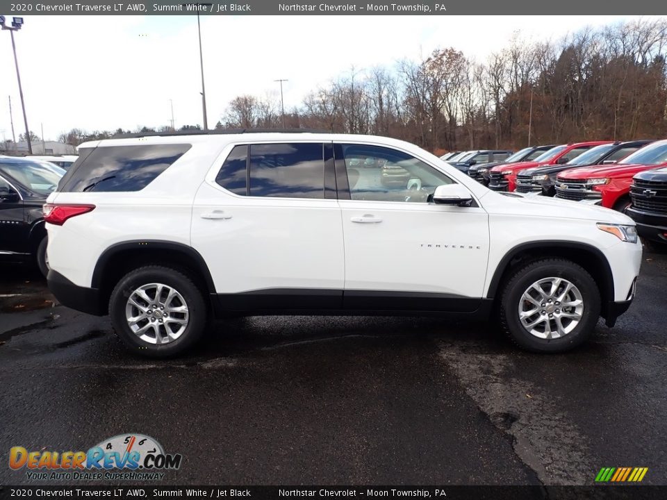 2020 Chevrolet Traverse LT AWD Summit White / Jet Black Photo #6