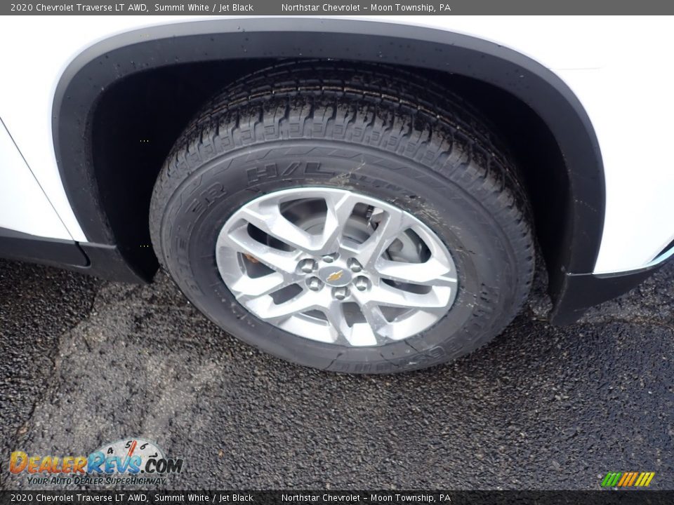 2020 Chevrolet Traverse LT AWD Summit White / Jet Black Photo #8