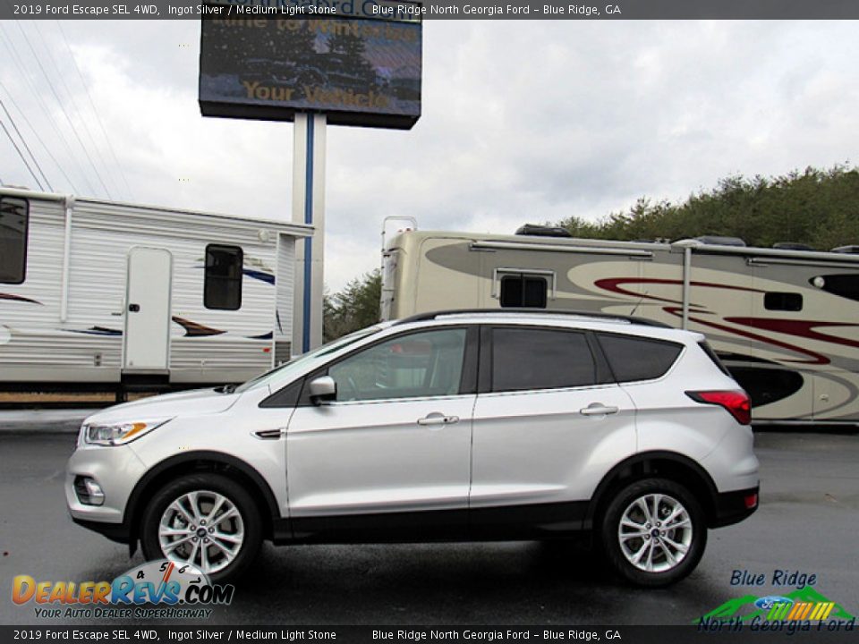 2019 Ford Escape SEL 4WD Ingot Silver / Medium Light Stone Photo #2