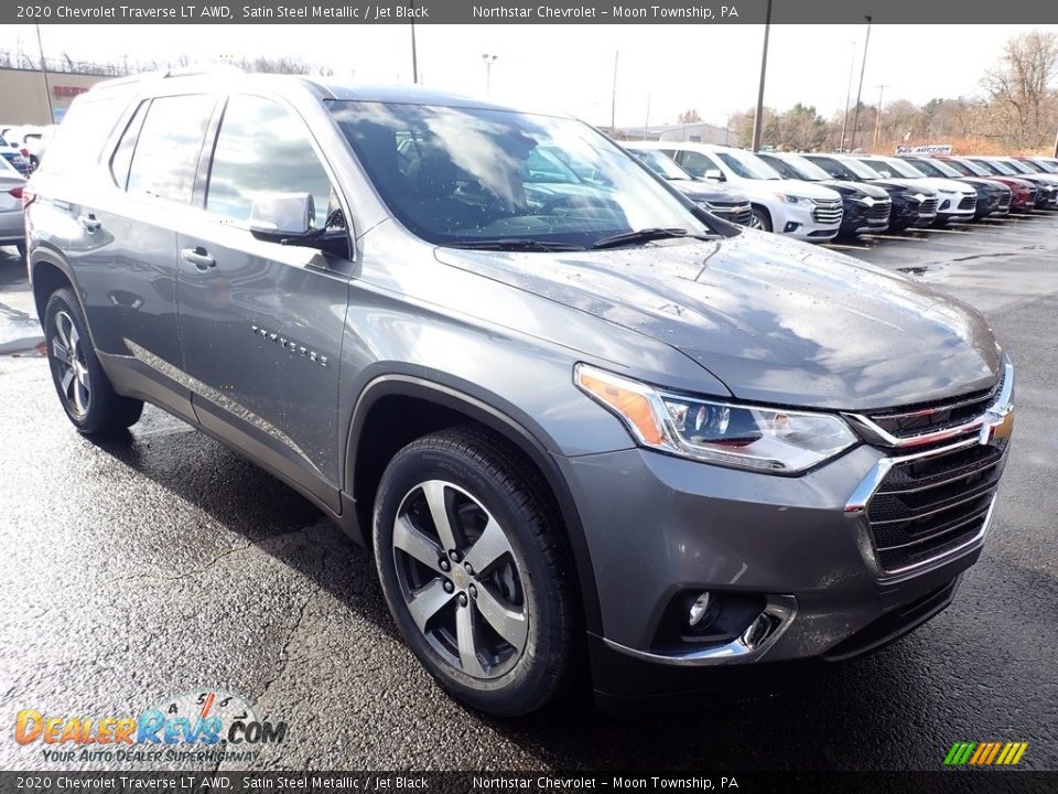 2020 Chevrolet Traverse LT AWD Satin Steel Metallic / Jet Black Photo #7