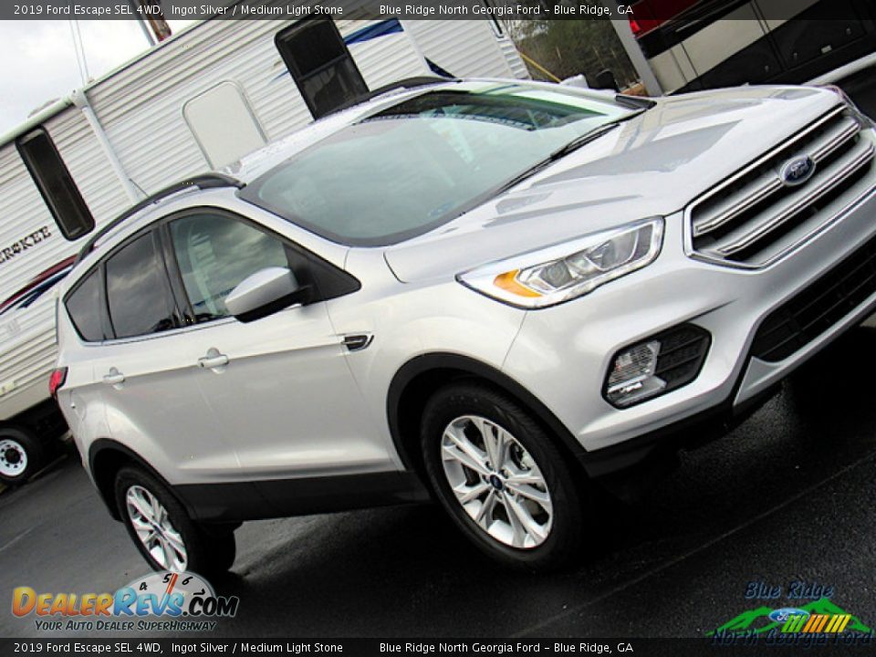 2019 Ford Escape SEL 4WD Ingot Silver / Medium Light Stone Photo #31