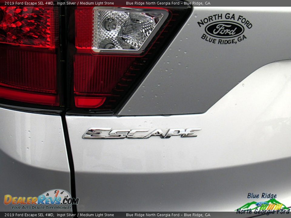 2019 Ford Escape SEL 4WD Ingot Silver / Medium Light Stone Photo #34