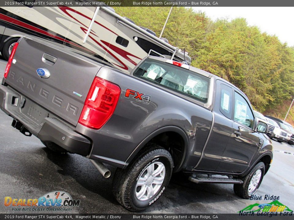 2019 Ford Ranger STX SuperCab 4x4 Magnetic Metallic / Ebony Photo #31