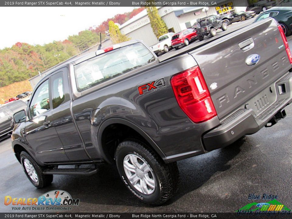 2019 Ford Ranger STX SuperCab 4x4 Magnetic Metallic / Ebony Photo #32