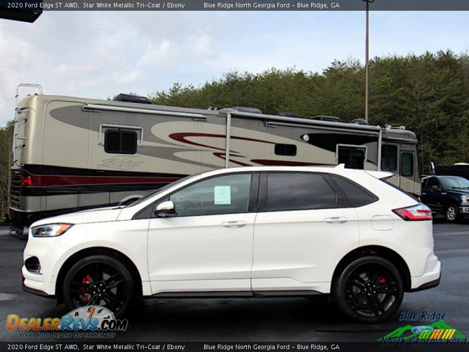 2020 Ford Edge ST AWD Star White Metallic Tri-Coat / Ebony Photo #2