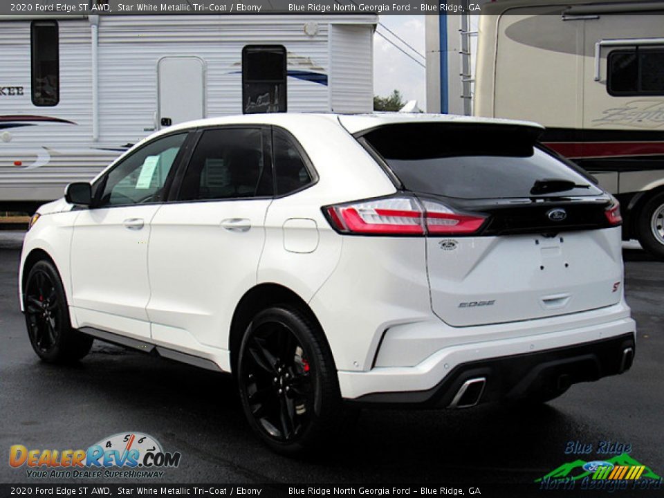 2020 Ford Edge ST AWD Star White Metallic Tri-Coat / Ebony Photo #3