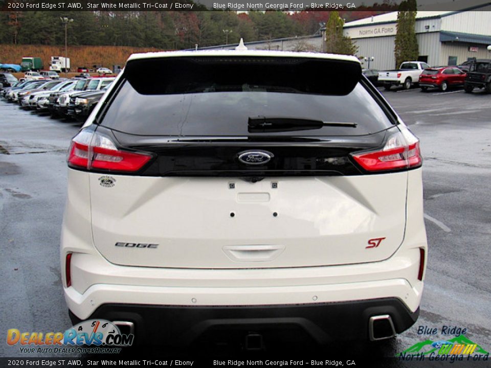 2020 Ford Edge ST AWD Star White Metallic Tri-Coat / Ebony Photo #4