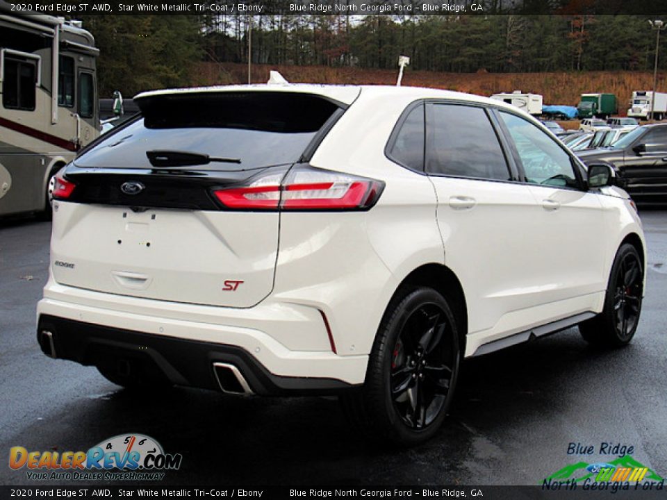 2020 Ford Edge ST AWD Star White Metallic Tri-Coat / Ebony Photo #5