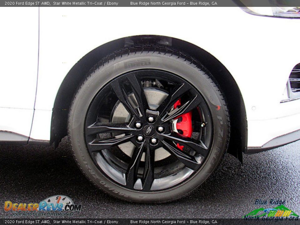 2020 Ford Edge ST AWD Star White Metallic Tri-Coat / Ebony Photo #9