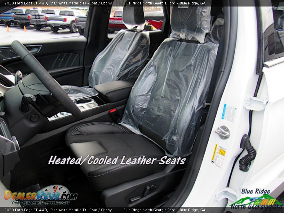 2020 Ford Edge ST AWD Star White Metallic Tri-Coat / Ebony Photo #10