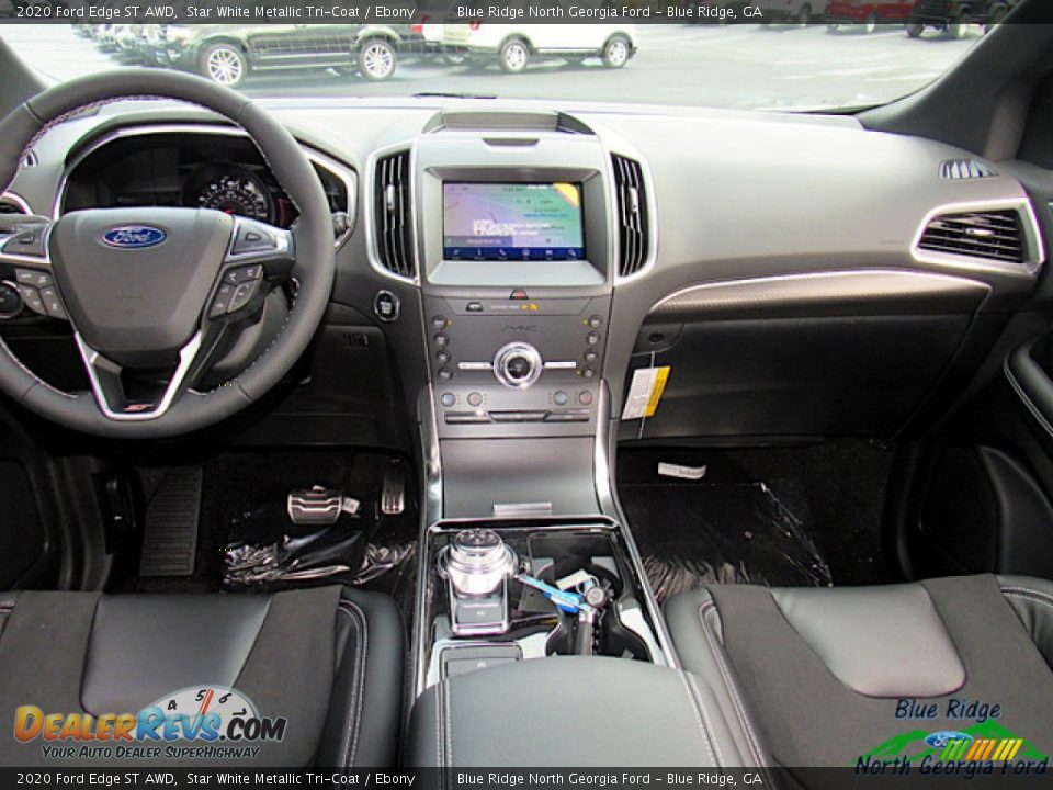 2020 Ford Edge ST AWD Star White Metallic Tri-Coat / Ebony Photo #15